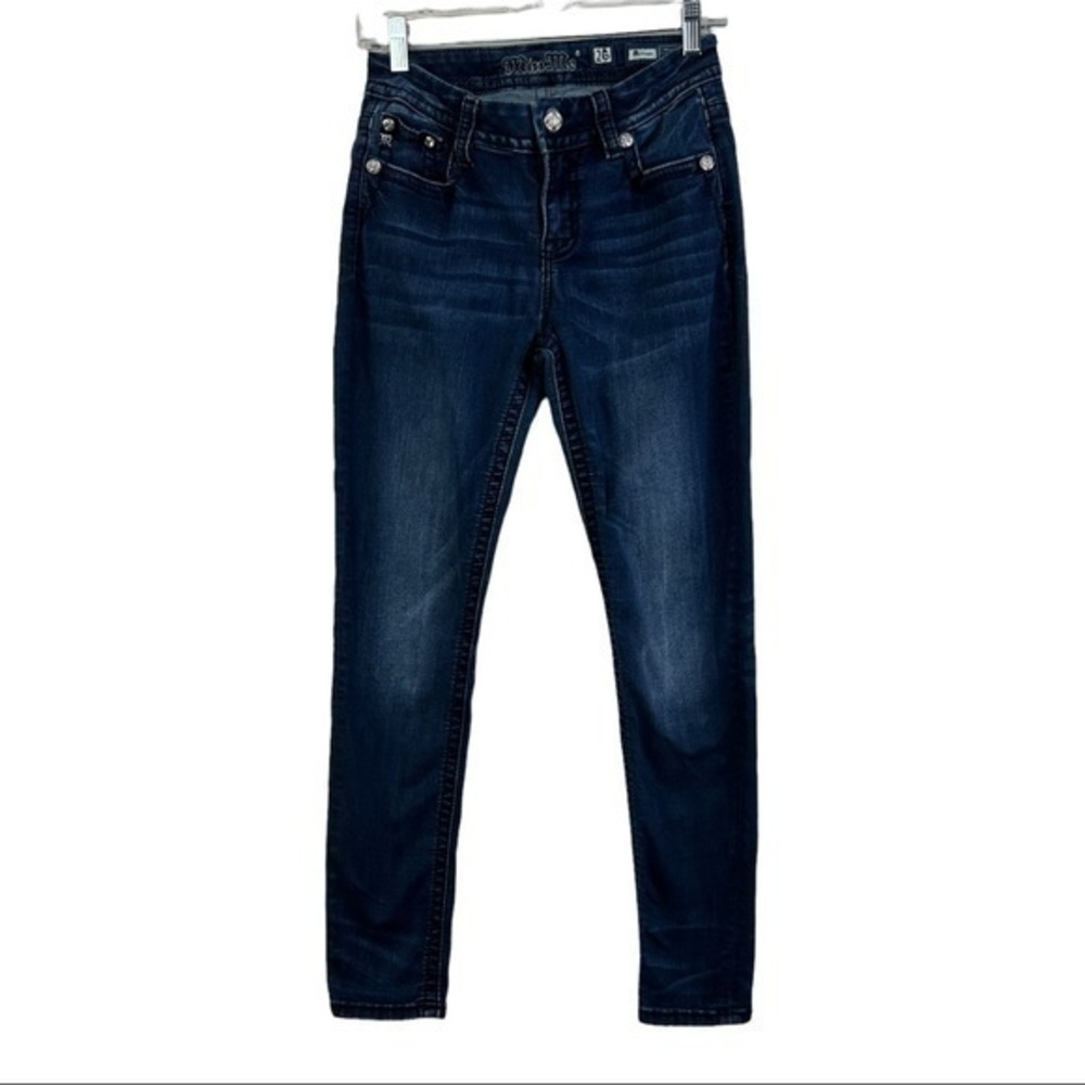Miss Me Easy Skinny Women Denim Jeans Blue Navy Sz 26